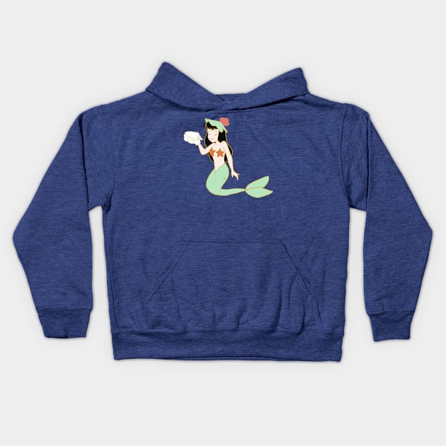 mermaid 3 Kids Hoodie by littlemoondance